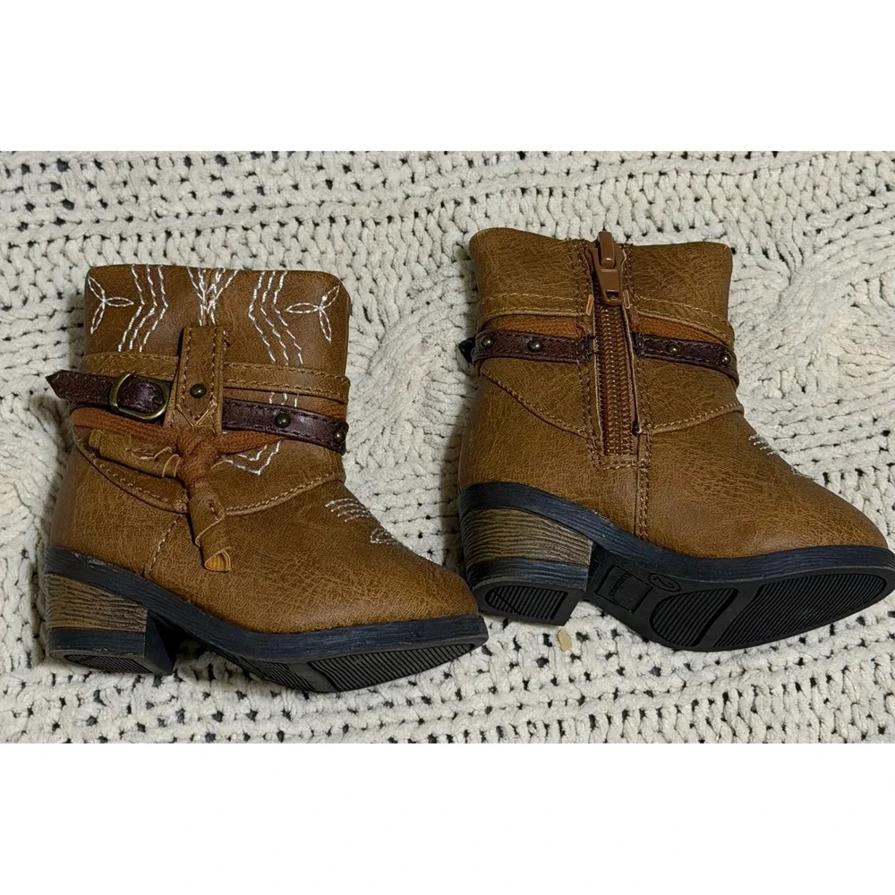 Garanimals Toddler Girls Brown Western Cowboy Boots GGR46DP007 Size 2